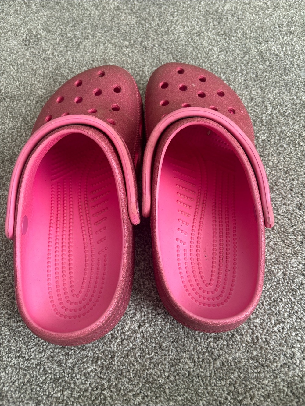CROCS Metallic Pink Girls' Classic Clog - Picture 3 of 3